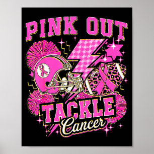 Nk Out Tackle Breast Cancer Awareness American Foo Poster