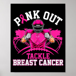 Nk Out Tackle Breast Cancer Awareness American Foo Poster