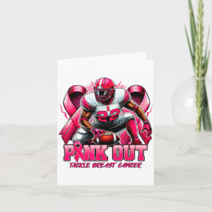 Nk Out Tackle Breast Cancer Awareness Football Men Card
