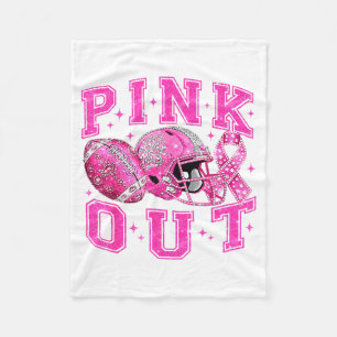 Nk Out Tackle Breast Cancer Awareness Football Nk Fleece Blanket