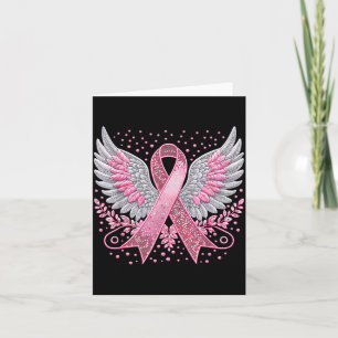 Nk Ribbon Angel Wings Breast Cancer Awareness Wome Card
