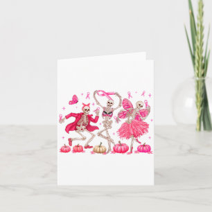 Nk Ribbon Breast Cancer Awareness Skeleton Women M Card