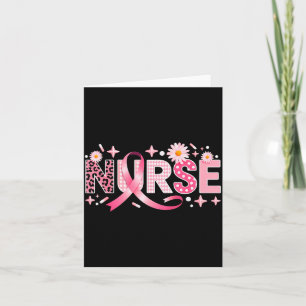 Nk Ribbon Stethoscope Nurse Life Breast Cancer Awa Card