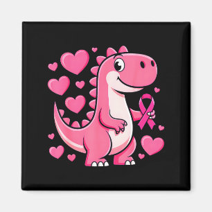Nk Ribbon T Rex Kids Breast Cancer Awareness Boys  Magnet
