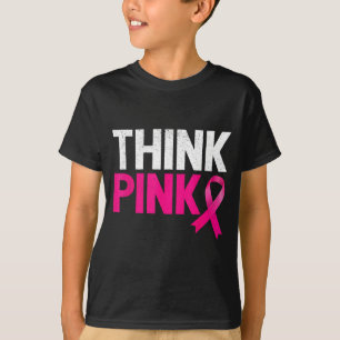 nk Ribbon Warrior Think nk Breast Cancer Awareness T-Shirt