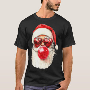 Nk Santa Christmas Bubble Gum Nk Sungles  T-Shirt