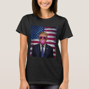 Nk Sungles Trump Bubble Gum 2024 Usa Flag Vintage  T-Shirt