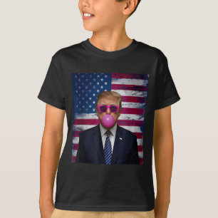 Nk Sungles Trump Bubble Gum 2024 Usa Flag Vintage T-Shirt