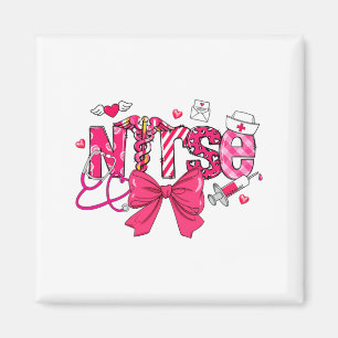 Nk Valentine Nurse Coquette Bow Cuds Favorite  Magnet