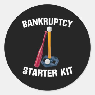 Nkruptcy Starter Kit Softll Parents Sell Dad Mum Classic Round Sticker