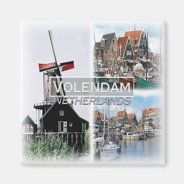 NL0035 Europe, Netherlands, Volendam,  fridge Magnet (Front)