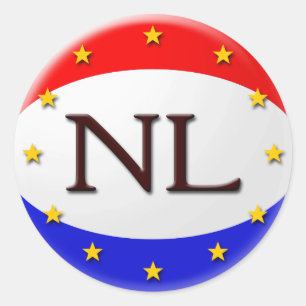 NL CLASSIC ROUND STICKER