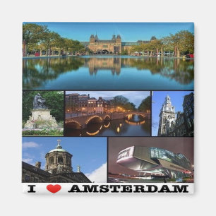 NL - Netherlands Oland - Amsterdam - Collage Magnet