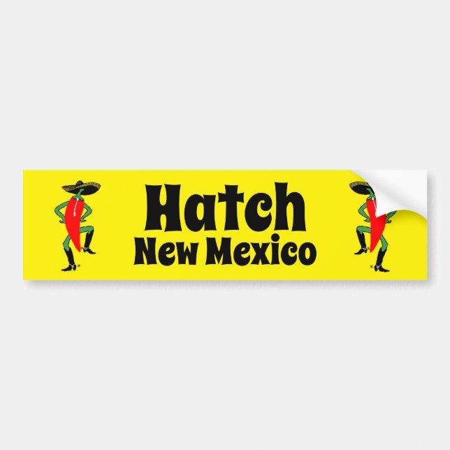 NM Chilli Peppers Hatch New Mexico chilli Bumper Sticker (Front)