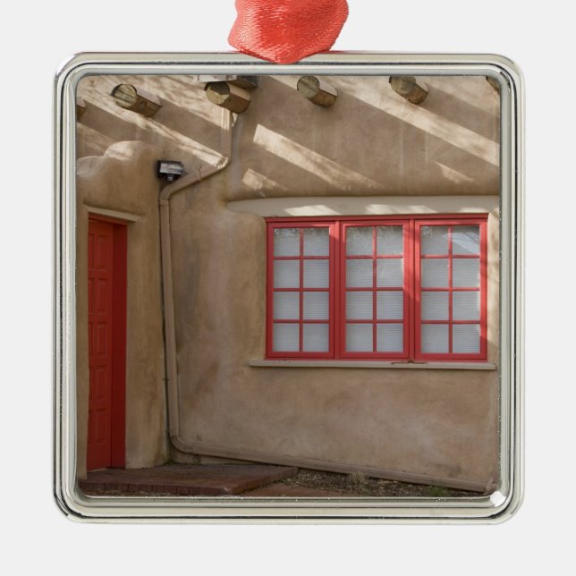 NM, New Mexico, Santa Fe, Canyon Road, legendary Metal Tree Decoration (Front)