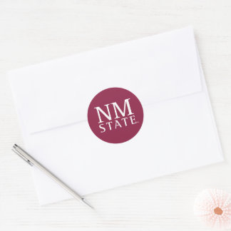 NM State Classic Round Sticker