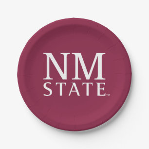 NM State Paper Plate