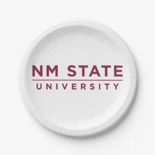 NM State University Paper Plate