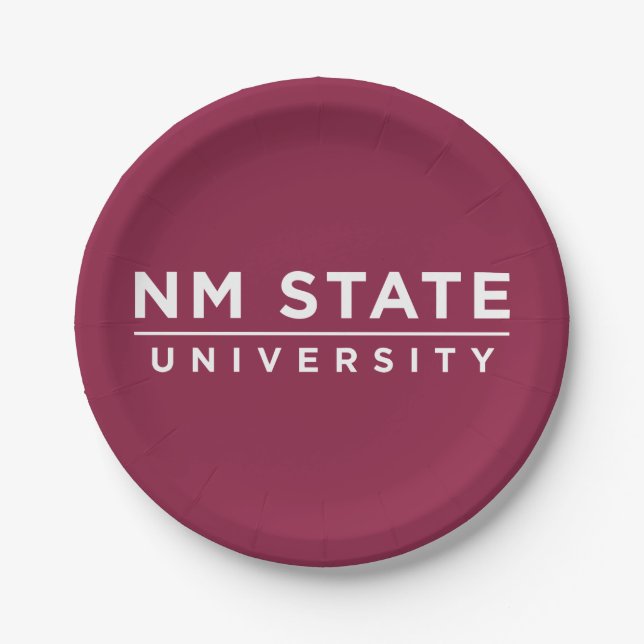 NM State University Paper Plate (Front)