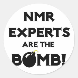 NMR Experts Are The Bomb! Classic Round Sticker