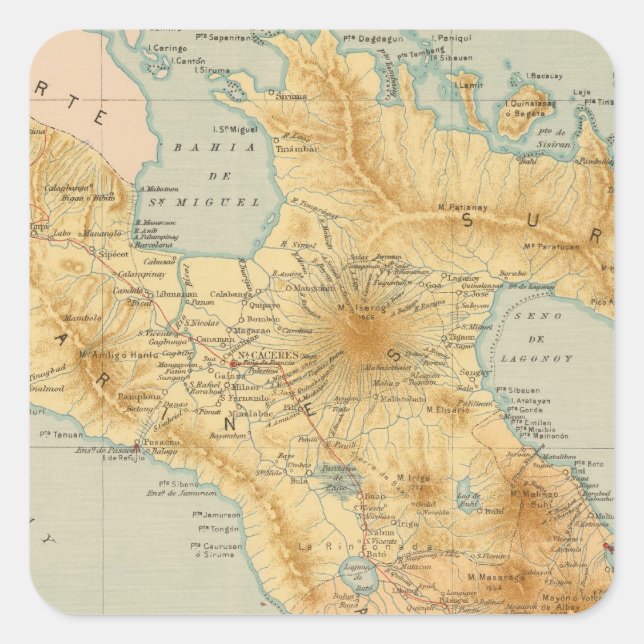 No 11 Luzon Square Sticker (Front)