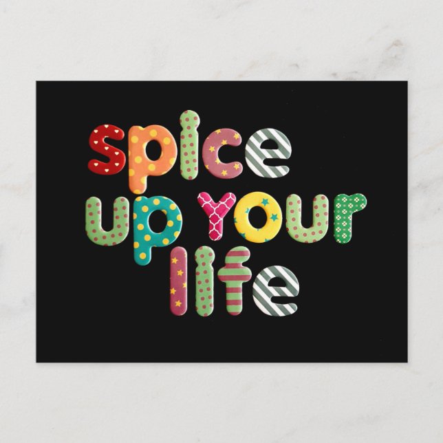 No: 151. SPICE UP YOUR LIFE postcard from TFDG (Front)