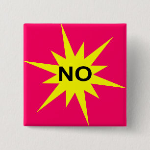 No 15 Cm Square Badge