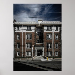 No 1836 Queen St E 2 Colour Version Poster