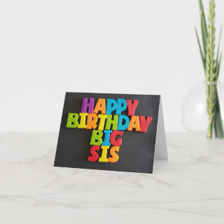 No: 183 HAPPY BIRTHDAY BIG SIS card from TFDG