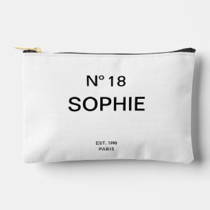 No 18 French Chic 18th Birthday Party Accessory Pouch