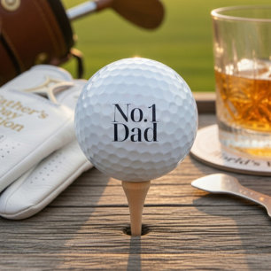 No.1 Dad Golf Balls Funny Father’s Day Golf Gift
