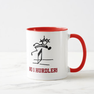 No 1 Hurdler Red Mug