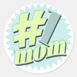 No. 1 Mum Mother's Day Stickers
