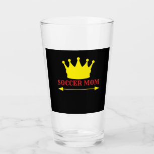 No 1 soccer mum glass
