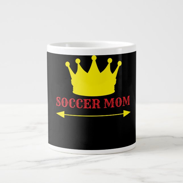 No 1 soccer mum large coffee mug (Front)