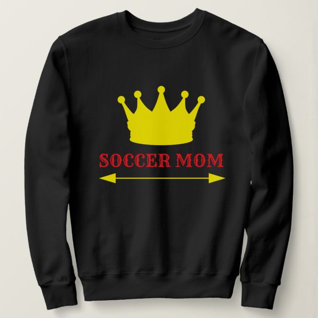 No 1 soccer mum sweatshirt (Design Front)