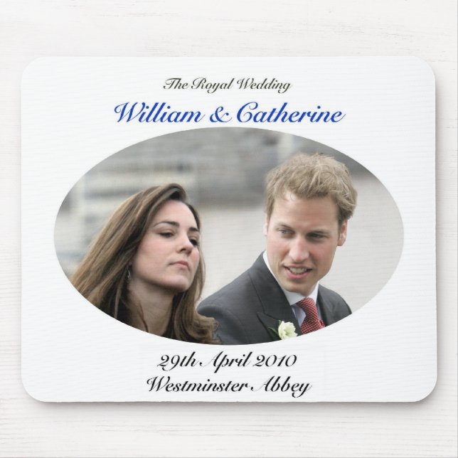 No.1 The Royal Wedding William & Catherine Mouse Pad (Front)