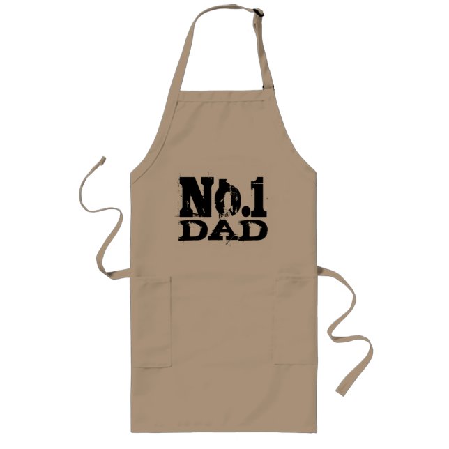 No. 1 World's best dad BBQ apron | Number One (Front)
