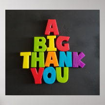 No: 202 A BIG THANK YOU poster from TFDG