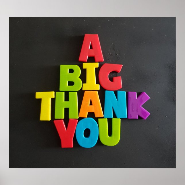 No: 202 A BIG THANK YOU poster from TFDG (Front)