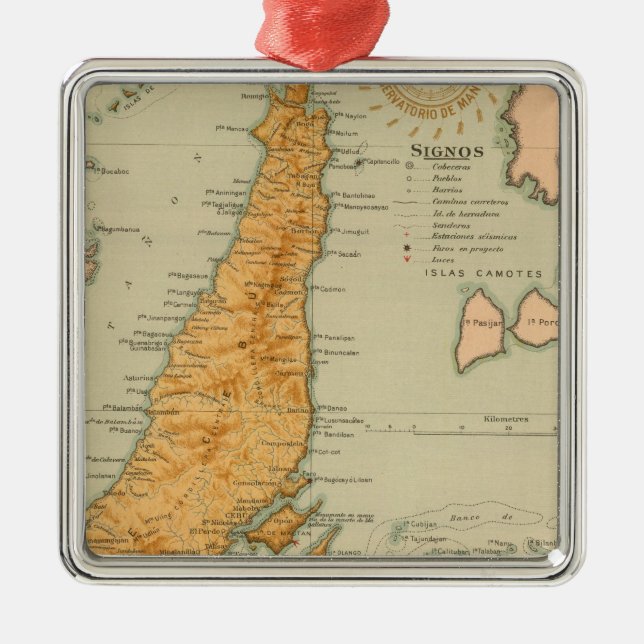 No 22 Cebu Metal Tree Decoration (Front)