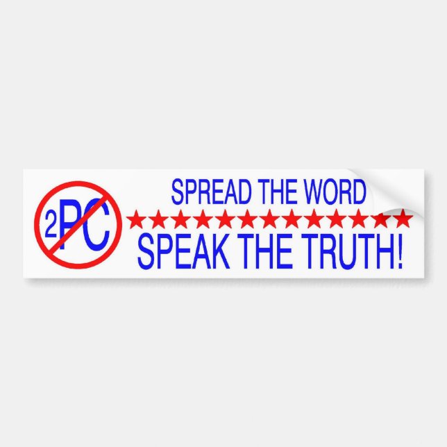 no 2 PC bumper sticker (Front)