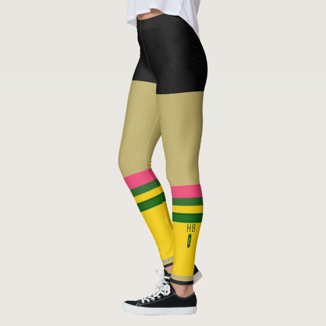 No.2 Pencil Knee High Sock Leggings - Teacher Gift (Left)