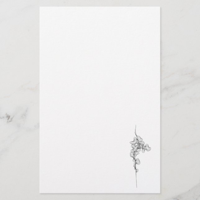 No. 3 Curve on a Stationary Stationery (Front)