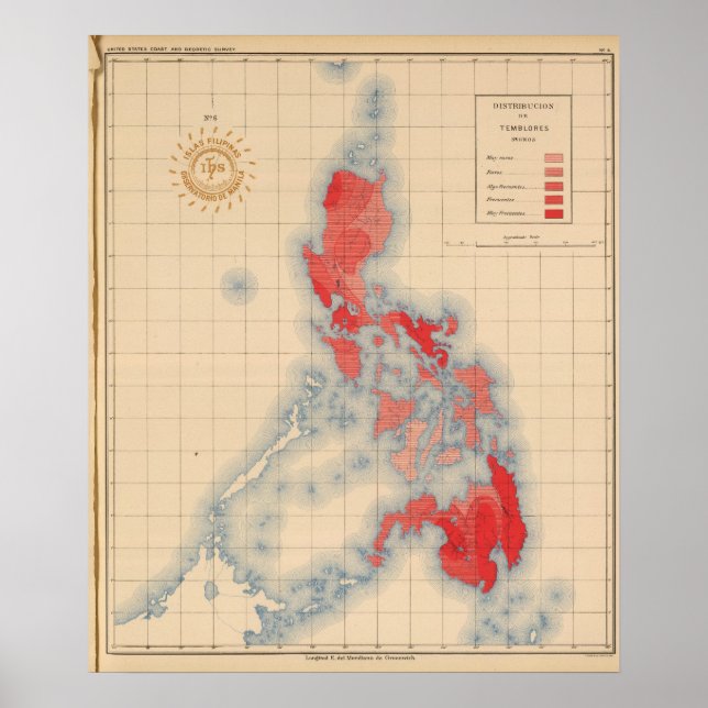 No 6 Distribution Temblores Signs (Front)