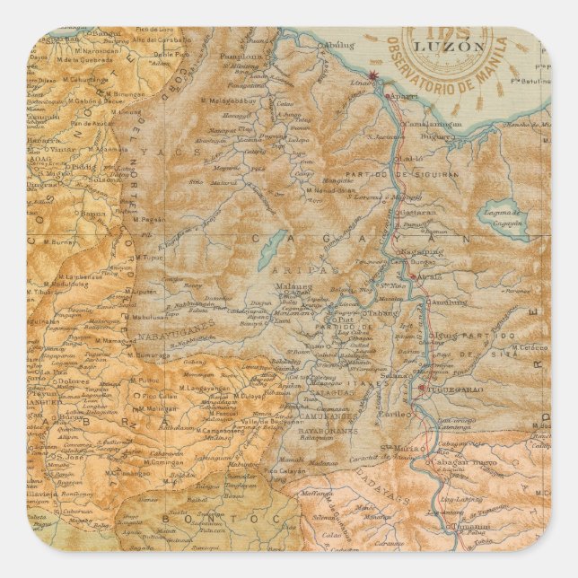 No 7 Luzon Square Sticker (Front)