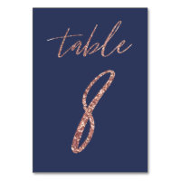 No. 8 - Glam Glitter Rose Gold and Blue Wedding