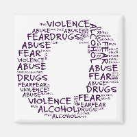 No Abuse, Drugs, or Fear (Letter O - Part of Set)