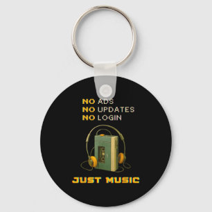 No Ads No Updates No Login Just Music Retro Cette Key Ring