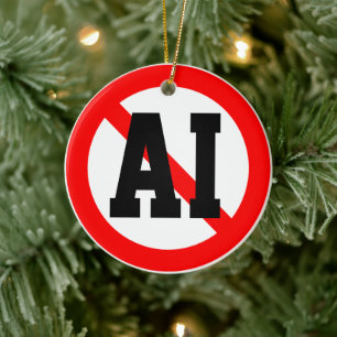 No AI Ceramic Tree Decoration